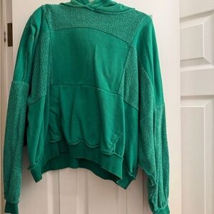 Aerie Teal Cowl Neck Sweater